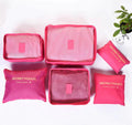 Kit de 6 Bolsas Organizadoras de Maletas - [PAGUE 4 RECIBA 6 - PROMOCIÓN POR TIEMPO SUPER LIMITADO]. Bienestar Minha loja FUCSIA 